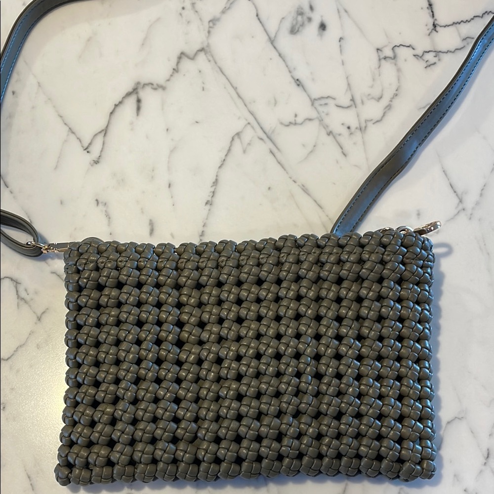 Elegant Green Woven Bag